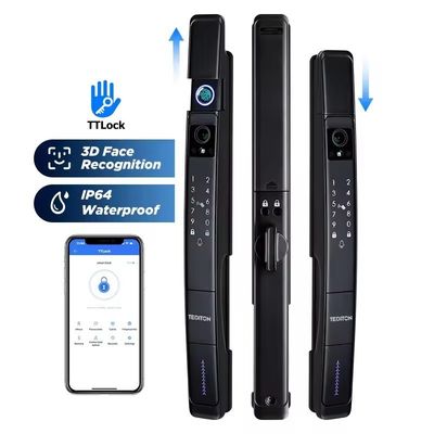 Tuya Smart Door Lock con display impermeabile WIFI Riconoscimento facciale 3D delle impronte digitali