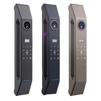 Serratura di sicurezza di classe C Serratura per porte intelligenti a cilindro con riconoscimento facciale 3D e impronte digitali