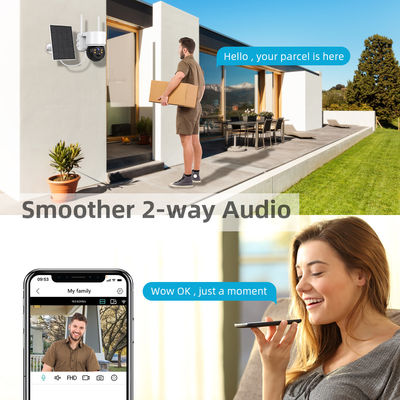 2MP 1080p CMOS Sensore pannello solare alimentato con Wifi IP Camera per visione notturna esterna