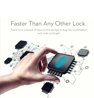 Garage Zinc Alloy Security Smart Lock con interfaccia USB e riconoscimento delle impronte digitali