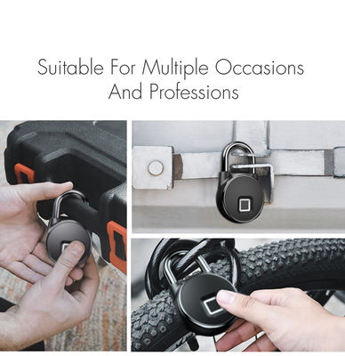 Garage Zinc Alloy Security Smart Lock con interfaccia USB e riconoscimento delle impronte digitali