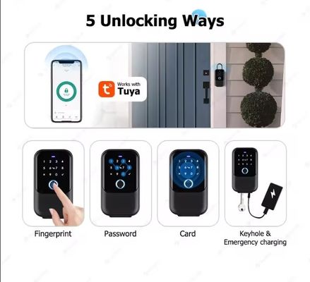 WiFi Key Lock Box Mural Outdoor IP65 impermeabile per porta in legno e connettività app