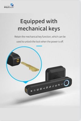 Maniglia di blocco di ingresso Bluetooth connesso WiFi per serratura di porta in stile moderno e semplice