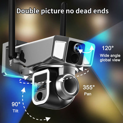 Fotocamera di sicurezza WiFi solare wireless da 4MP con design impermeabile e codifica video H.265