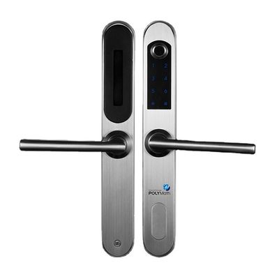 Impronta digitale in acciaio inox argento bluetooth smart lucchetto elettronico per porta in legno