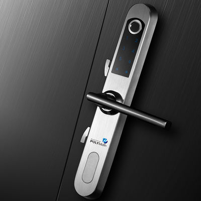 Impronta digitale in acciaio inox argento bluetooth smart lucchetto elettronico per porta in legno