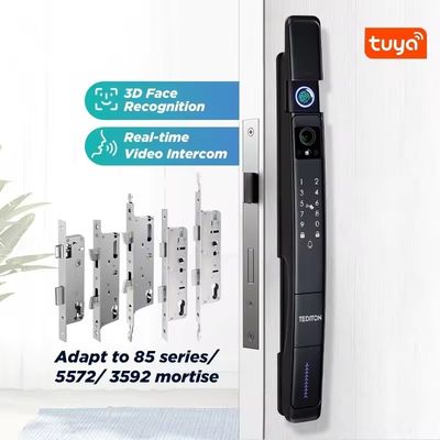 Impermeabile IP 64 Wifi Riconoscimento facciale in alluminio 3D TUYA Smart Door Lock per Home Hotel