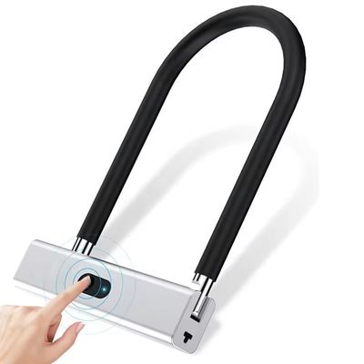 Impronta digitale Smart U Lock per bicicletta Bicicletta Motocicletta Porta di vetro Heavy Duty Zinc Alloy