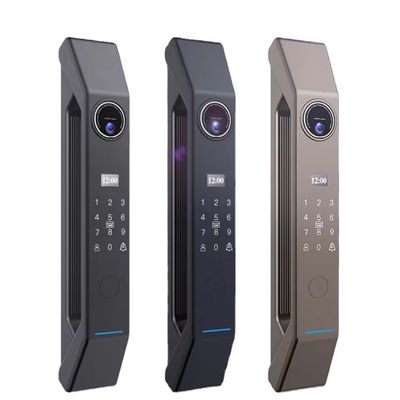 Card Unlock Smart Doorlock con Camera Automatic Cat Eye e Intercom APP Fingerprint