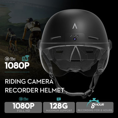 Smart Cycling Function ABS EPSLENS PC Shell Helmet per fotocamera di azione in bicicletta HD 1080p