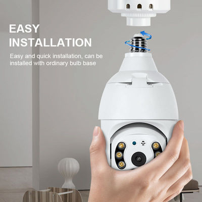 360 gradi di sorveglianza HD PTZ di sicurezza Wifi Cctv Camera di rete per lampadina intelligente