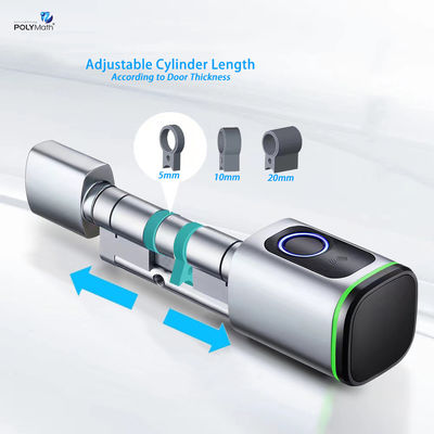 Porta d'acciaio Tuya digitale App Card Password Smart Cylinder Lock con memorizzazione della scheda