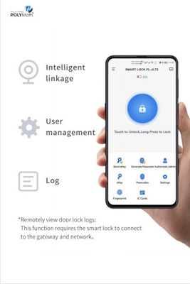 User-friendly impronte digitali WIFI interno porta di sicurezza blocco maniglia lega di zinco per hotel