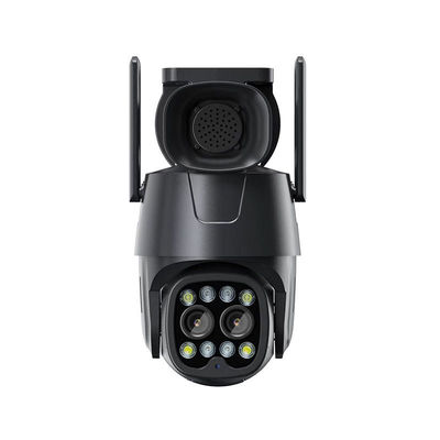 2.8 8mm Dual Lens PTZ IP Camera con Hybrid Zoom Human Detection e Audio Capability