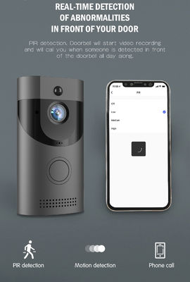 1080P Risoluzione Wifi Network Wireless Camera Intercom Smart Tuya Campanello per vetro di legno