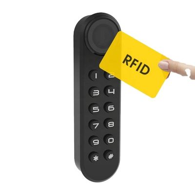 Serratura per armadietto elettronico di sicurezza in bianco e nero con serratura per porta a cassetti con impronte digitali