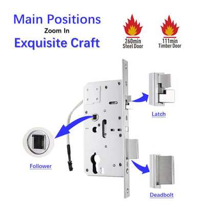 Porte europee di lucchetto intelligente di acciaio inossidabile Confezione di corpo di lucchetto per porte in metallo di legno