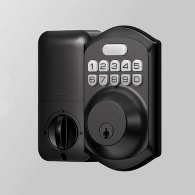 Serratura di porta intelligente per porta in legno in Dubai Oro israeliano Israele 4 batterie AA