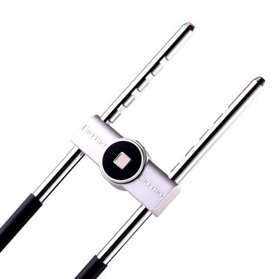 Smart Glass Door Fingerprint Door Lock con ricarica micro USB e materiale in lega di zinco
