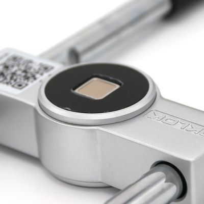 Smart Glass Door Fingerprint Door Lock con ricarica micro USB e materiale in lega di zinco