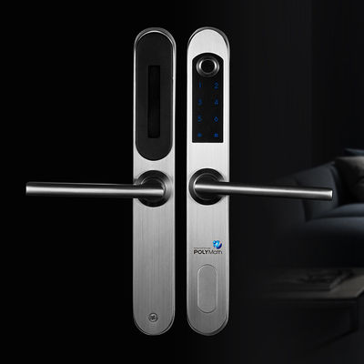 Rete dente blu Porta in legno smart lock impronte digitali testa password sblocco digitale smart porta per porta