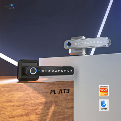 PL-JLT3 Wifi Fingerprint e Digital Keypad Lever Handle Lock per la sicurezza della porta d'ingresso
