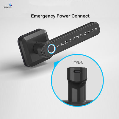 PL-JLT3 Wifi Fingerprint e Digital Keypad Lever Handle Lock per la sicurezza della porta d'ingresso