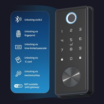 Chiusura di porta in lega di zinco impronte digitali Chiusura elettronica intelligente per appartamento alberghiero