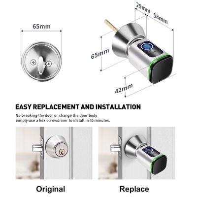 Facile Diy Installare Sistema Intelligente Tuya APP Chiusura Porta Keyless Connesso BLE Carta di Impronta Digitale