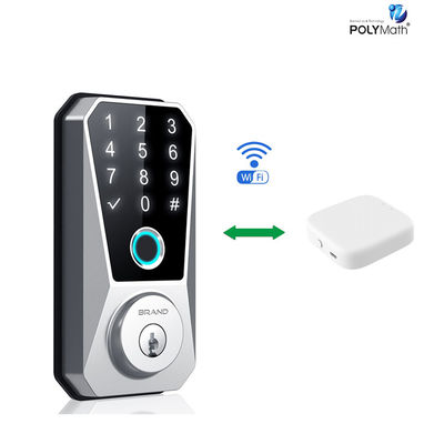 Porta in acciaio inossidabile Smart Deadbolt Lock Wifi Digital Front Keyless per la tua casa Tuya App