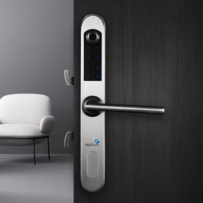Serratura di porta in vetro in acciaio inossidabile idraulico biometrico per porte scorrevoli