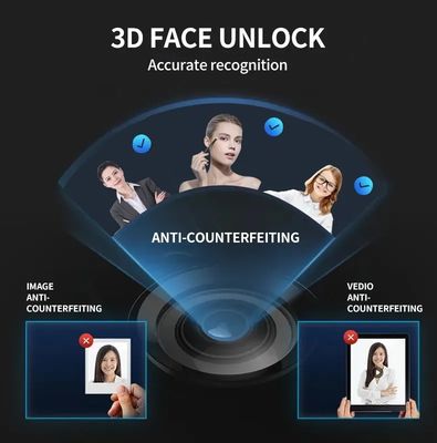 Smart Tuya Wifi 3D riconoscimento facciale impronte digitali Smart Door Lock per porta in acciaio