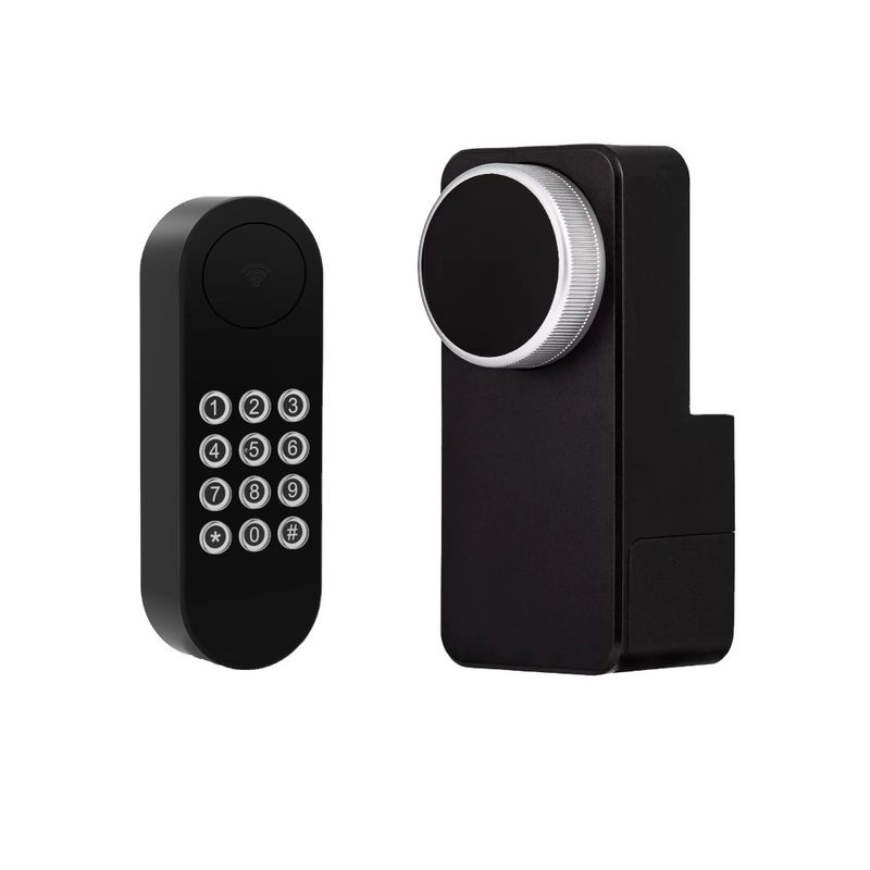 Moderno stile minimalista Smart Lock per camera 1 anno durata della batteria supportata scheda di memoria
