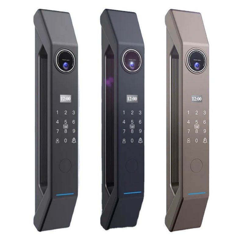 Serratura di sicurezza di classe C Serratura per porte intelligenti a cilindro con riconoscimento facciale 3D e impronte digitali