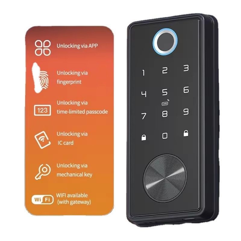 Opzioni di archiviazione dati convenienti per smart lock su porte in acciaio inossidabile