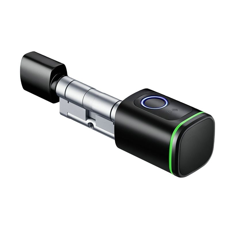 Hot IP66 Tuya Biometric Smart Cylinder Lock Password per impronte digitali Tipo-C per porta in alluminio