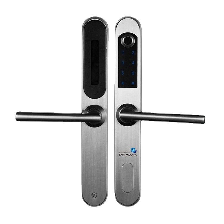 Impronta digitale in acciaio inox argento bluetooth smart lucchetto elettronico per porta in legno