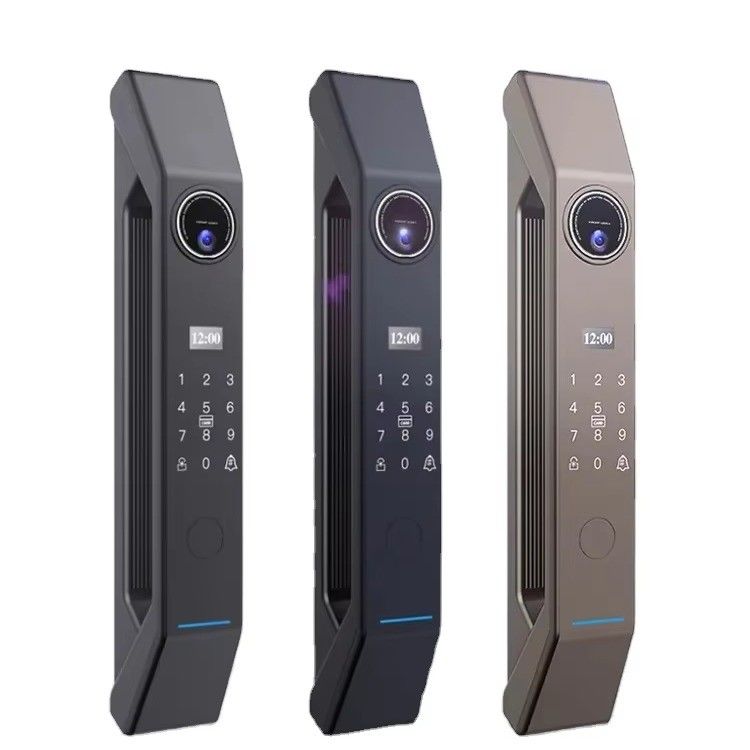 Card Unlock Smart Doorlock con Camera Automatic Cat Eye e Intercom APP Fingerprint
