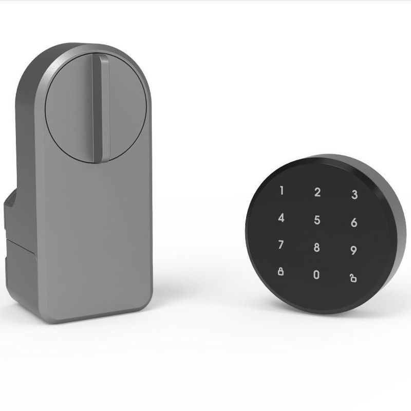 Introduzione del lucchetto grigio Wifi Smart Gate per la memorizzazione della scheda di memoria Tuya Wooden Doors