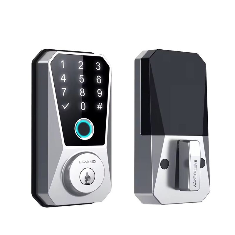 Serrature intelligenti per porte in legno con impronte digitali automatiche e connettività WiFi