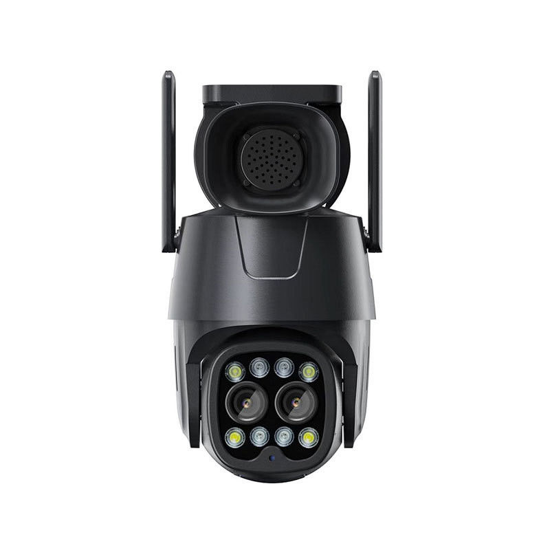 2.8 8mm Dual Lens PTZ IP Camera con Hybrid Zoom Human Detection e Audio Capability