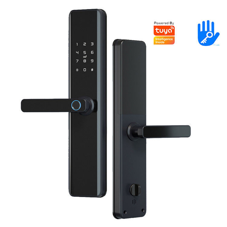 Moderno stile di semplicità TUYA Smart Fingerprint Door Lock per porte in acciaio in legno di alluminio