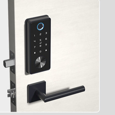 Black Smart WiFi Tuya Digital Fingerprint Door Lock Sblocca con codice APP e impronta digitale