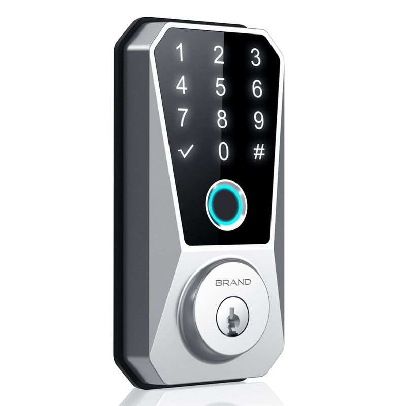 Legatura di zinco Nuova ricarica USB Impronta digitale biochimica Password Gate Smart Door Lock