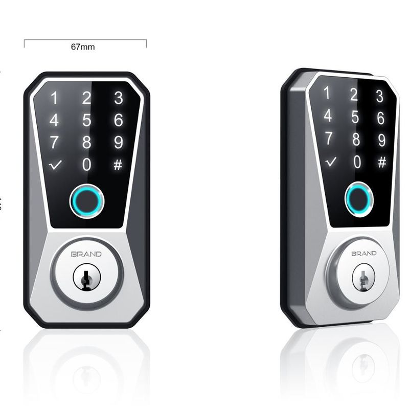 Metodo di sblocco Codice carta chiave Impressione digitale Chiusura porta connessa WiFi più calda per appartamenti