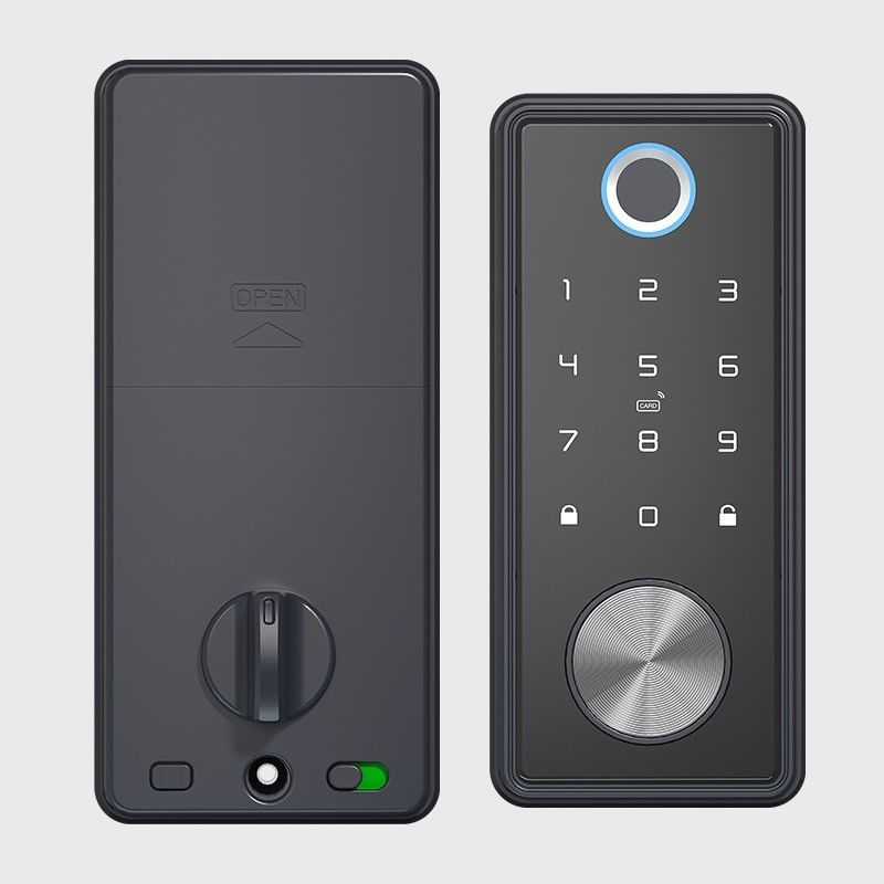 Porta in alluminio TUYA Smart Lock con riconoscimento delle impronte digitali e memorizzazione della scheda di memoria