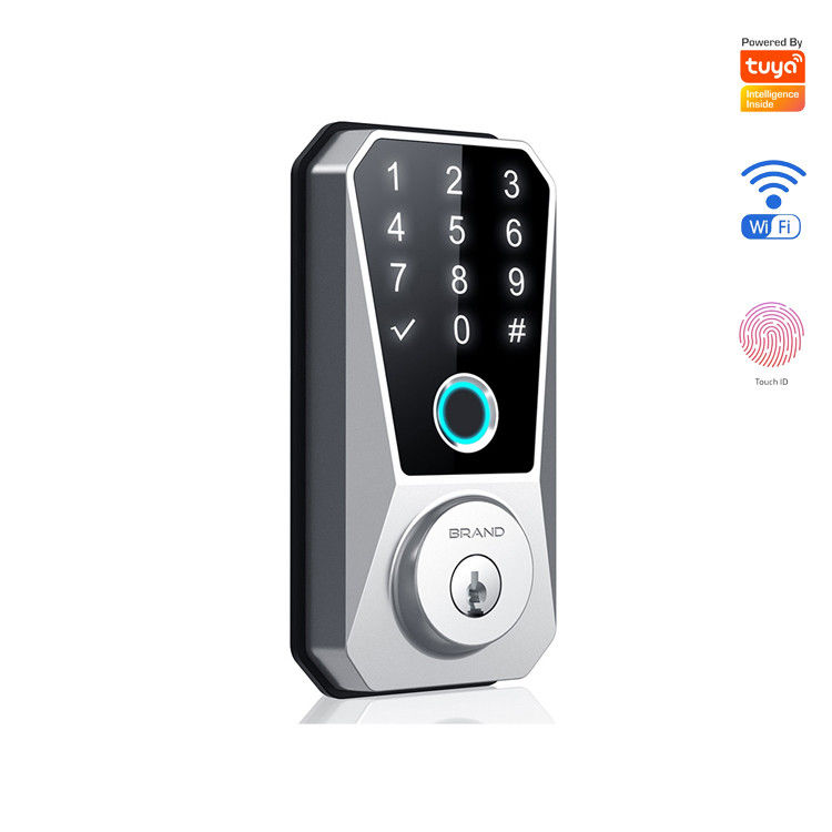 Porta in acciaio inossidabile Smart Deadbolt Lock Wifi Digital Front Keyless per la tua casa Tuya App